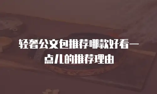 轻奢公文包推荐哪款好看一点儿的推荐理由