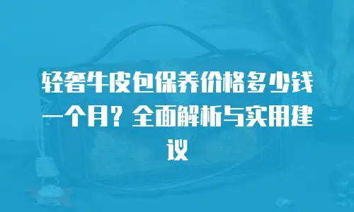 轻奢牛皮包保养价格多少钱一个月？全面解析与实用建议