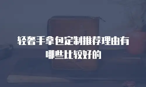 轻奢手拿包定制推荐理由有哪些比较好的