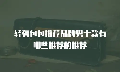 轻奢包包推荐品牌男士款有哪些推荐的推荐