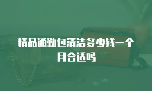 精品通勤包清洁多少钱一个月合适吗