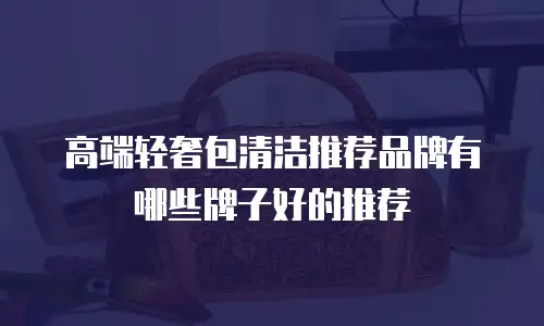 高端轻奢包清洁推荐品牌有哪些牌子好的推荐