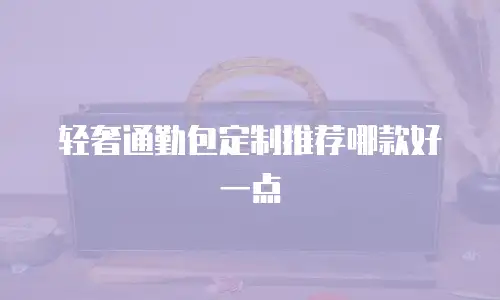 轻奢通勤包定制推荐哪款好一点