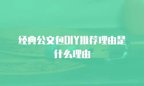 经典公文包DIY推荐理由是什么理由