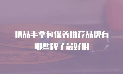 精品手拿包保养推荐品牌有哪些牌子最好用