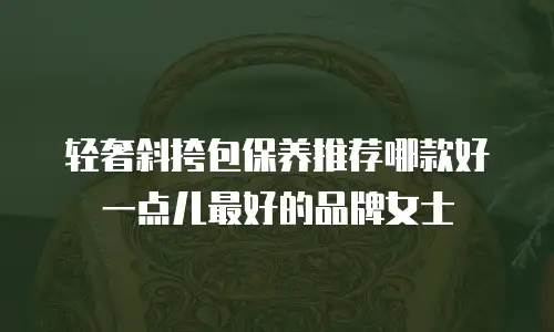 轻奢斜挎包保养推荐哪款好一点儿最好的品牌女士
