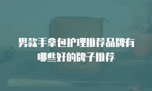 男款手拿包护理推荐品牌有哪些好的牌子推荐