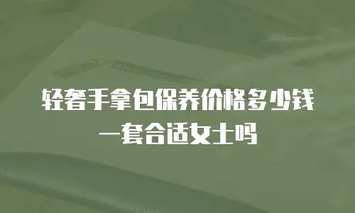 轻奢手拿包保养价格多少钱一套合适女士吗