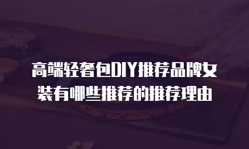 高端轻奢包DIY推荐品牌女装有哪些推荐的推荐理由
