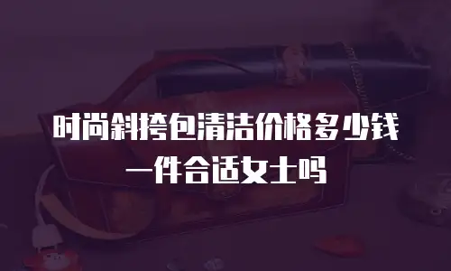 时尚斜挎包清洁价格多少钱一件合适女士吗