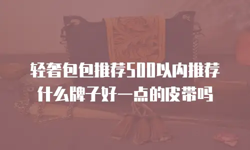 轻奢包包推荐500以内推荐什么牌子好一点的皮带吗