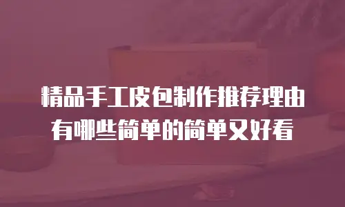 精品手工皮包制作推荐理由有哪些简单的简单又好看