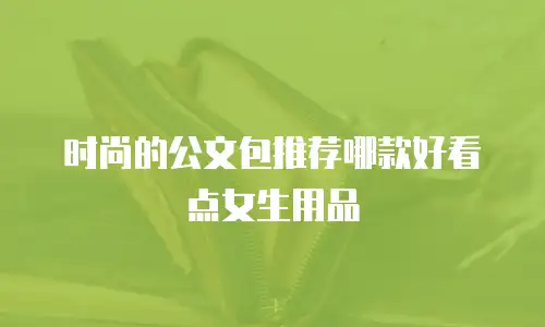 时尚的公文包推荐哪款好看点女生用品