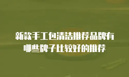 新款手工包清洁推荐品牌有哪些牌子比较好的推荐