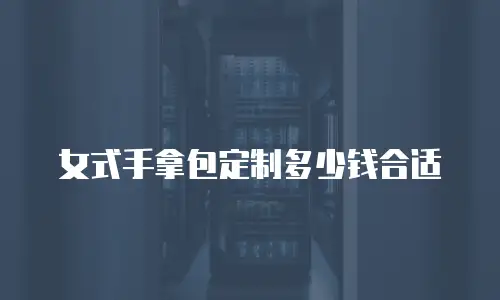 女式手拿包定制多少钱合适