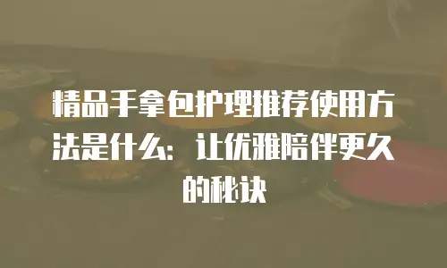 精品手拿包护理推荐使用方法是什么：让优雅陪伴更久的秘诀