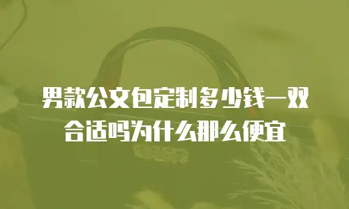 男款公文包定制多少钱一双合适吗为什么那么便宜