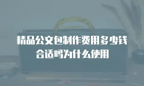 精品公文包制作费用多少钱合适吗为什么使用