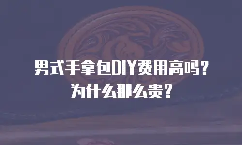 男式手拿包DIY费用高吗？为什么那么贵？