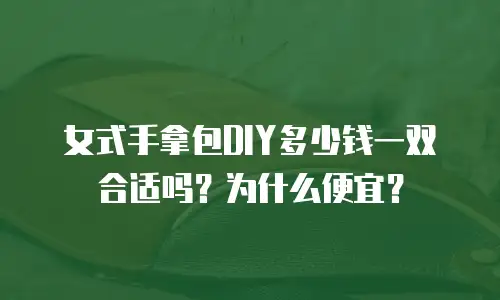 女式手拿包DIY多少钱一双合适吗？为什么便宜？
