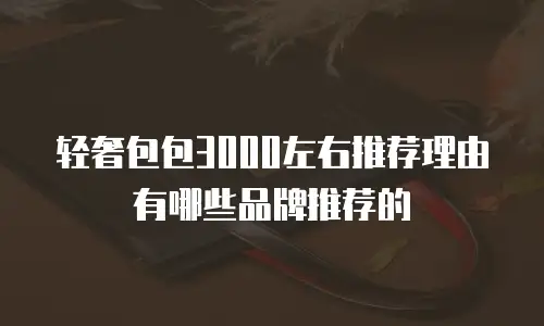 轻奢包包3000左右推荐理由有哪些品牌推荐的