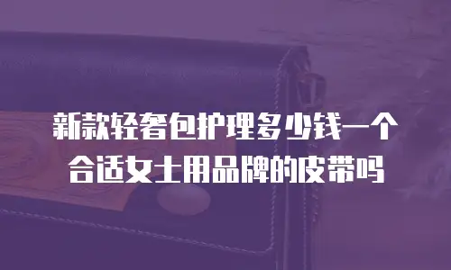 新款轻奢包护理多少钱一个合适女士用品牌的皮带吗