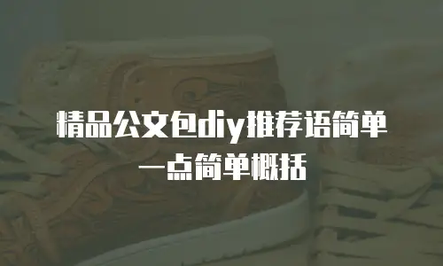 精品公文包diy推荐语简单一点简单概括