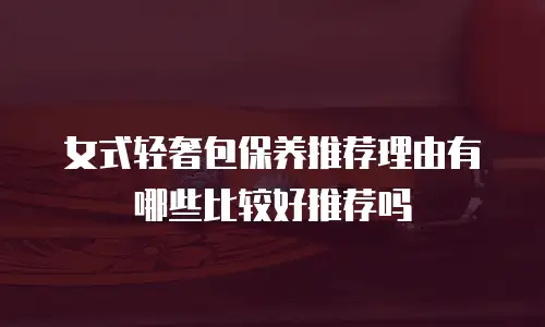 女式轻奢包保养推荐理由有哪些比较好推荐吗