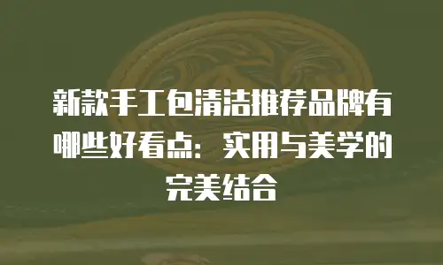 新款手工包清洁推荐品牌有哪些好看点：实用与美学的完美结合