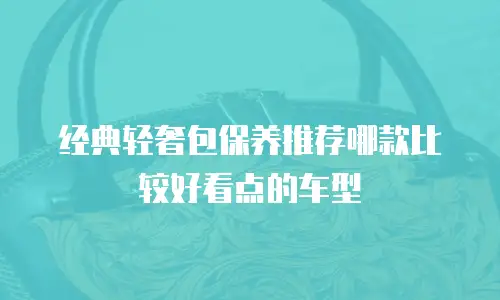 经典轻奢包保养推荐哪款比较好看点的车型