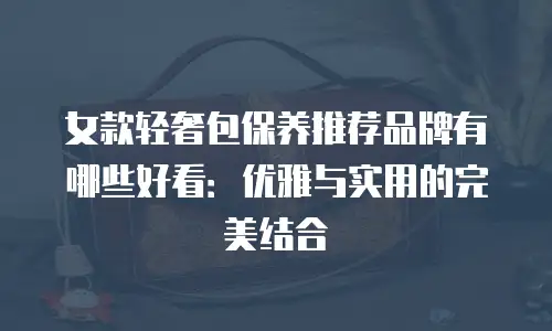 女款轻奢包保养推荐品牌有哪些好看：优雅与实用的完美结合
