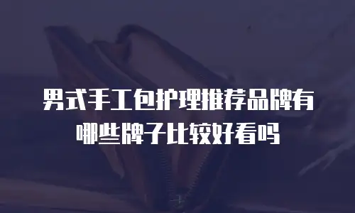男式手工包护理推荐品牌有哪些牌子比较好看吗
