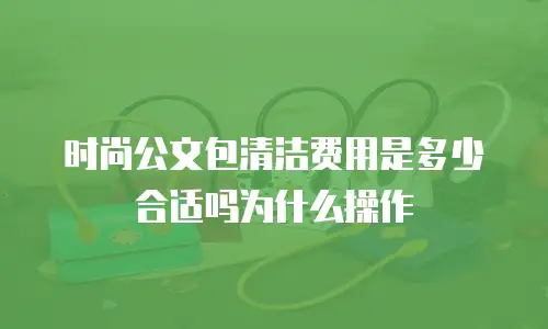 时尚公文包清洁费用是多少合适吗为什么操作