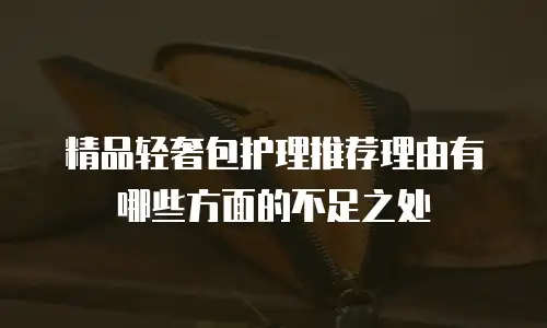 精品轻奢包护理推荐理由有哪些方面的不足之处