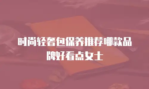 时尚轻奢包保养推荐哪款品牌好看点女士