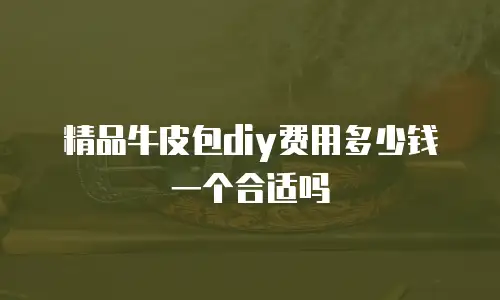 精品牛皮包diy费用多少钱一个合适吗