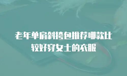 老年单肩斜挎包推荐哪款比较好穿女士的衣服