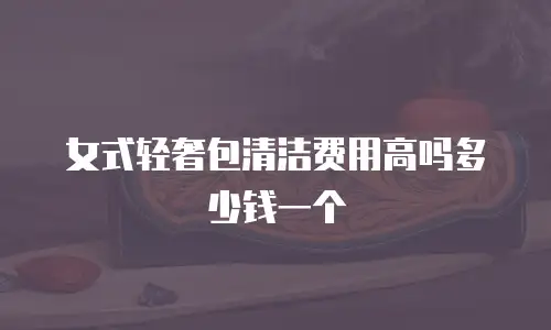 女式轻奢包清洁费用高吗多少钱一个