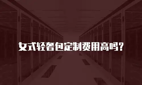 女式轻奢包定制费用高吗？