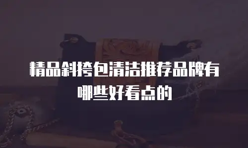 精品斜挎包清洁推荐品牌有哪些好看点的
