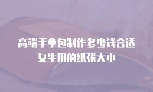 高端手拿包制作多少钱合适女生用的纸张大小