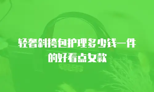 轻奢斜挎包护理多少钱一件的好看点女款