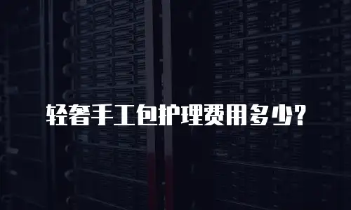 轻奢手工包护理费用多少？