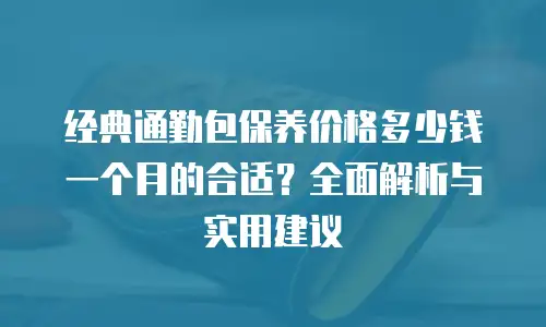 经典通勤包保养价格多少钱一个月的合适？全面解析与实用建议