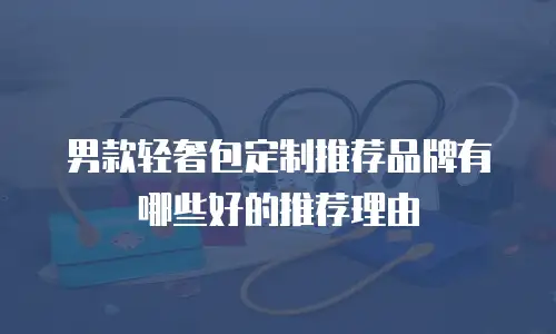 男款轻奢包定制推荐品牌有哪些好的推荐理由