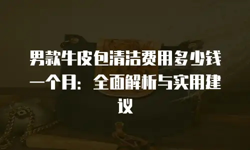 男款牛皮包清洁费用多少钱一个月：全面解析与实用建议