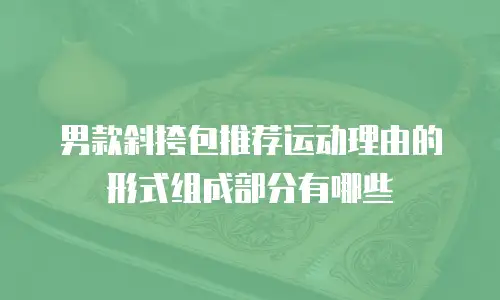男款斜挎包推荐运动理由的形式组成部分有哪些