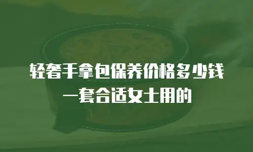 轻奢手拿包保养价格多少钱一套合适女士用的