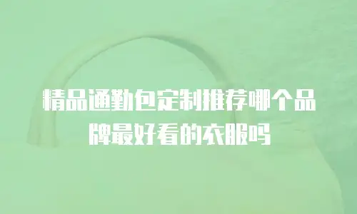 精品通勤包定制推荐哪个品牌最好看的衣服吗