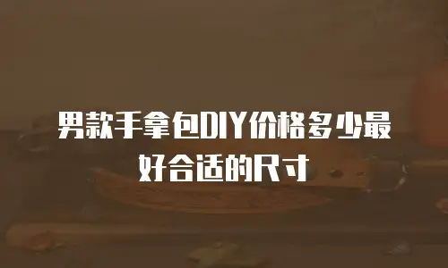 男款手拿包DIY价格多少最好合适的尺寸